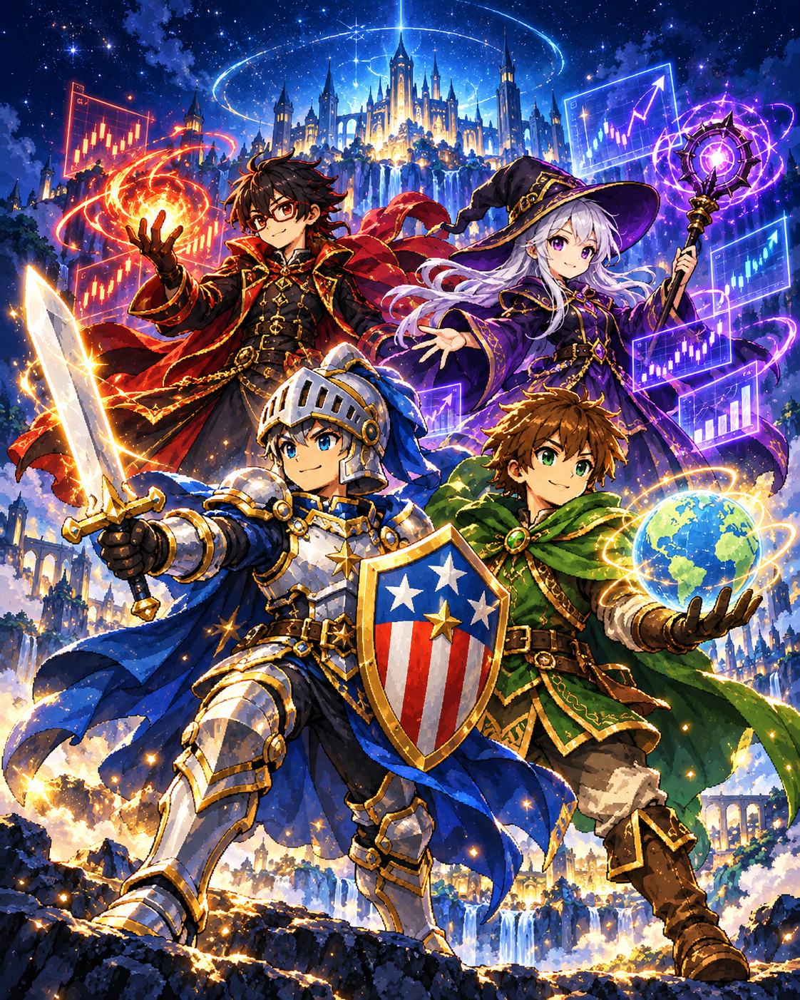 ハリベー投資RPGに登場する投資職キャラクターたち
